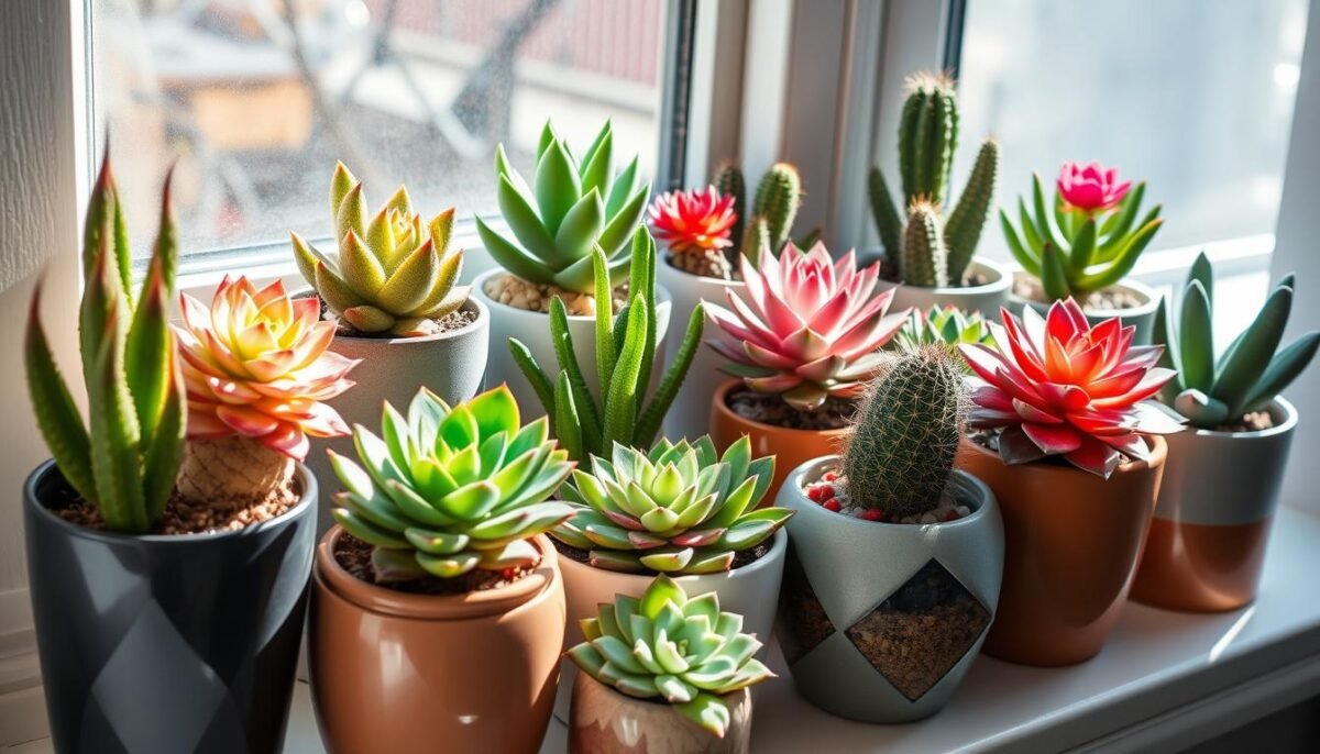 Dicas para cuidar de suculentas e cactos em ambientes internos